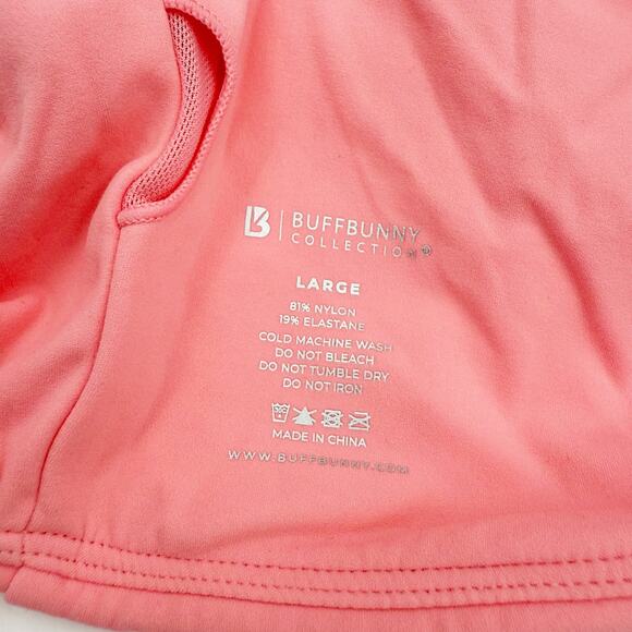 BuffBunny Curve Sports Bra - Guava Light Support Size Large - Picture 3 of 6